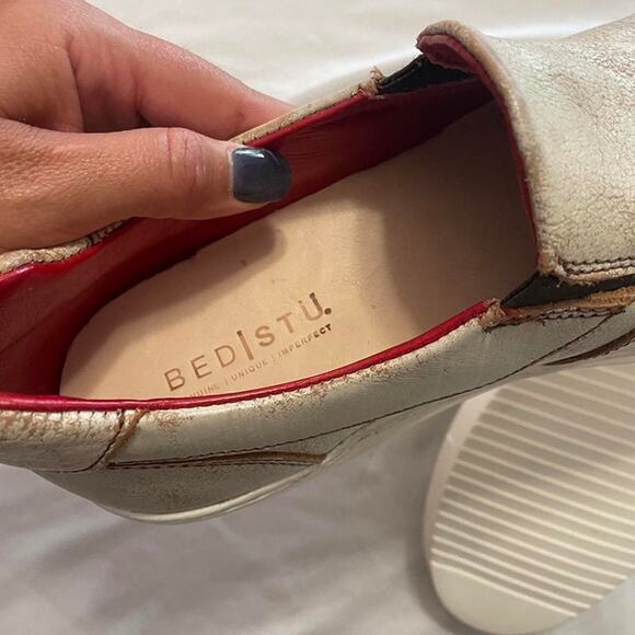 Bed|Stu Hermione Distressed Leather Sneakers- Nectar Lux Women’s 10 / Men’s 8.5 - Picture 7 of 8